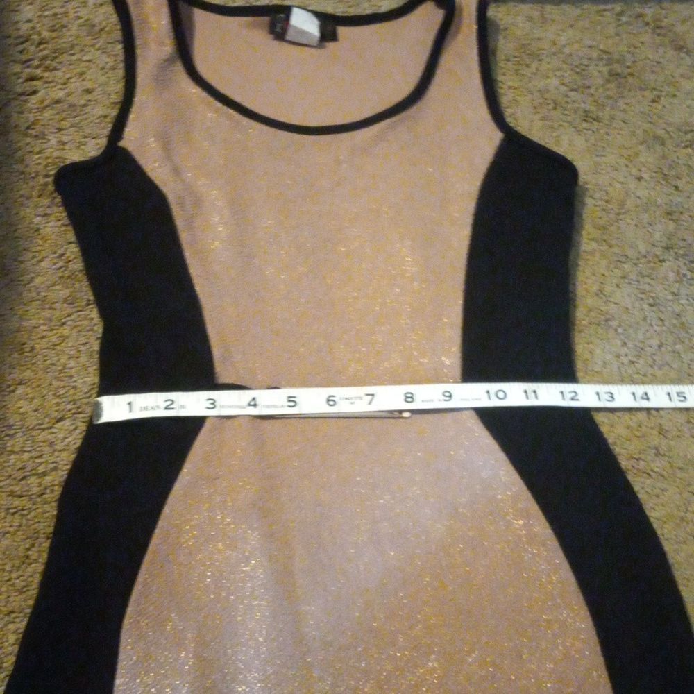 Annabelle Womens Dress Size S Blush Beige Champagne Black Figure Slimming Party - Picture 10 of 12